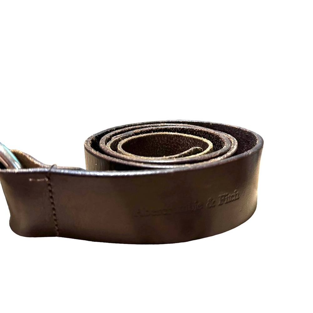 Vintage Abercrombie & Fitch Leather Brown Boho Belt O-RING 34-36 Medium - Picture 2 of 10